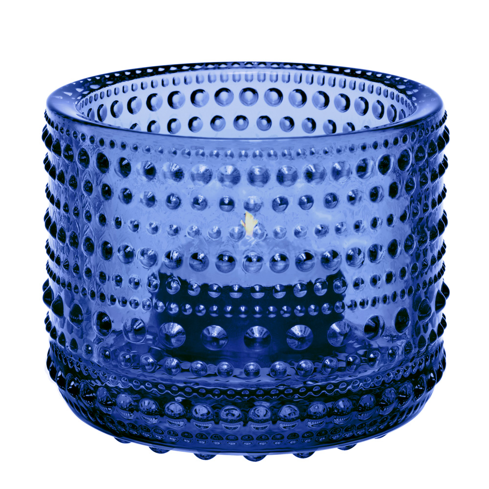 Läs mer om Iittala - Kastehelmi Ljuslykta 6,4 cm Ultramarinblå
