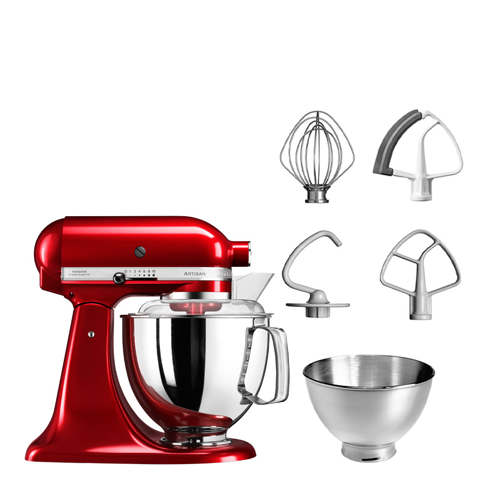 Läs mer om KitchenAid - KitchenAid Artisan Köksmaskin 5KSM175 4,8 L Röd Metallic