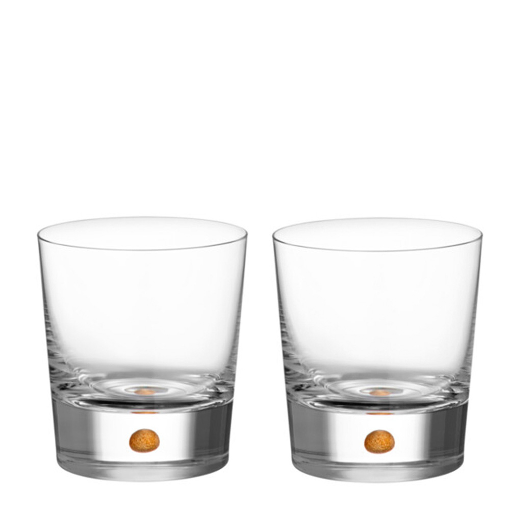 Orrefors - Intermezzo Double Old Fashioned 40 cl 2-pack Guld