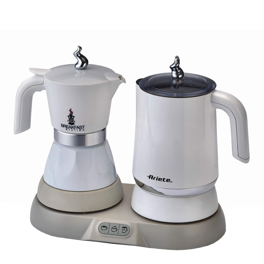 ariete-set-tekokare-kaffemaskin-vit