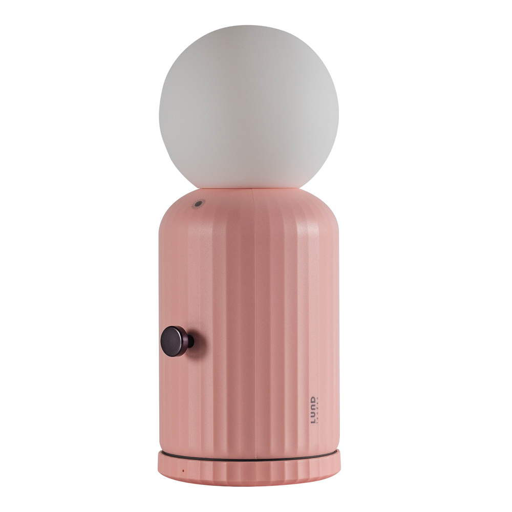 LUND LONDON - Skittle Lampa med Laddare Pink