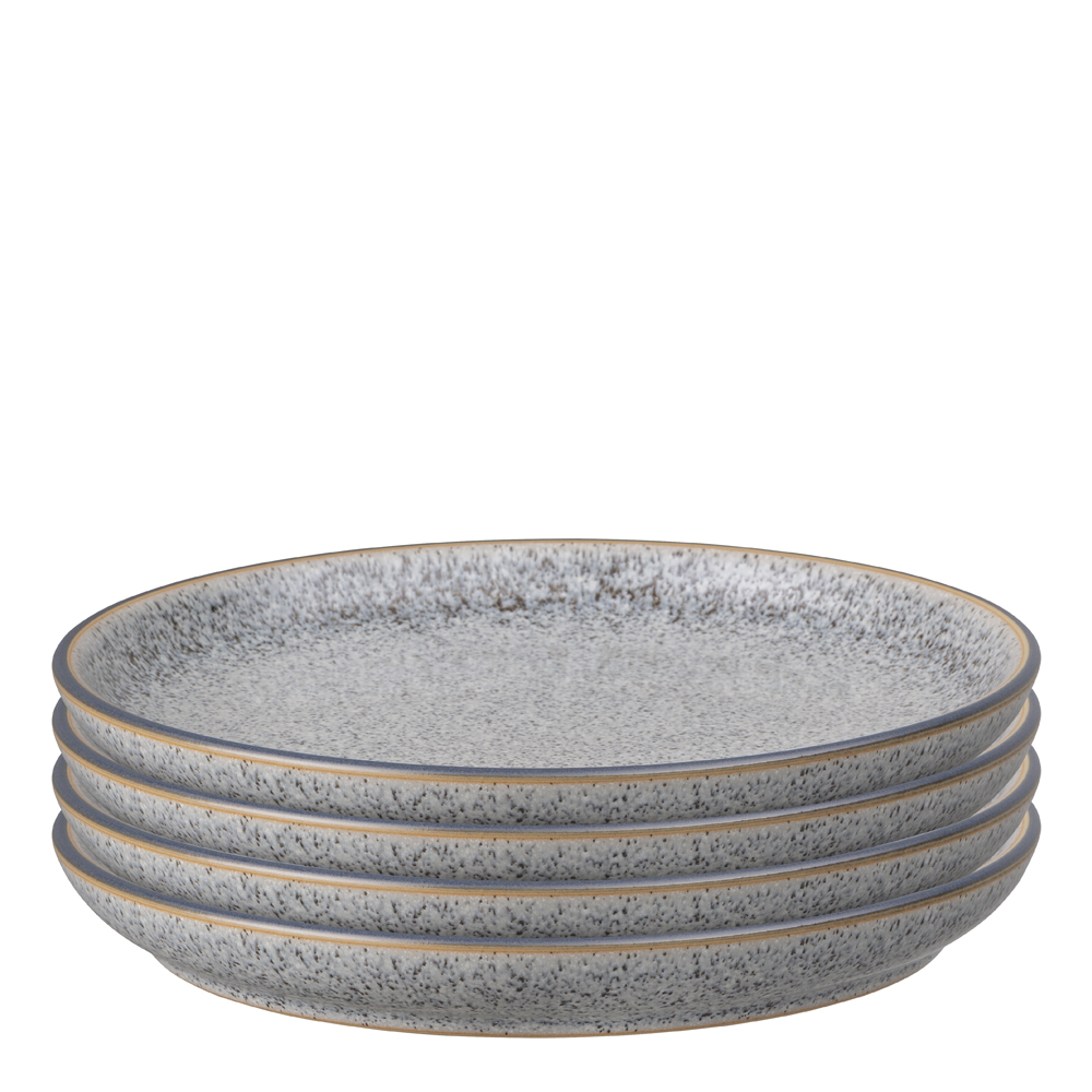 Läs mer om Denby - Studio Tallrik 21 cm 4-pack Grå