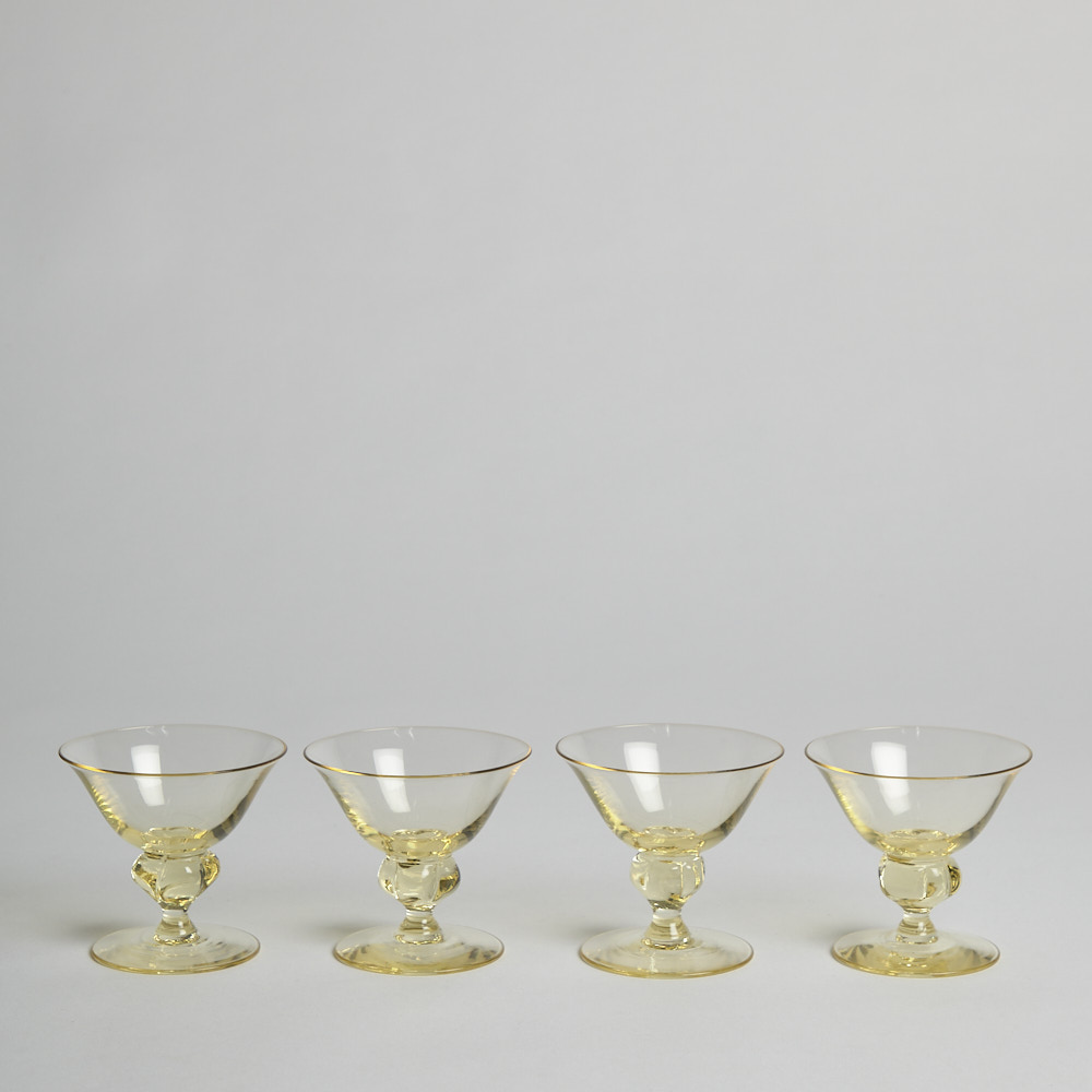 Skrufs Glasbruk – SÅLD Glas ”Gulli” 4 st