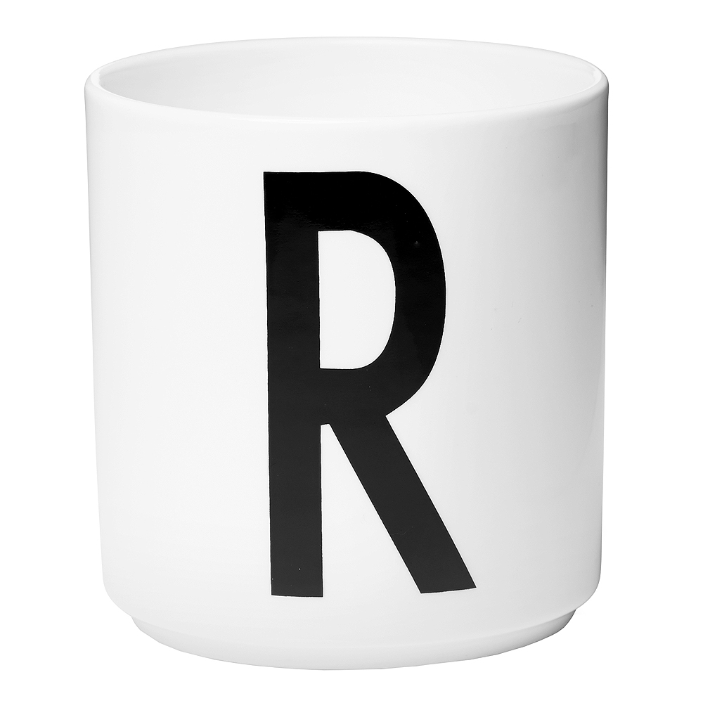 Läs mer om Design Letters - Mugg R Vit