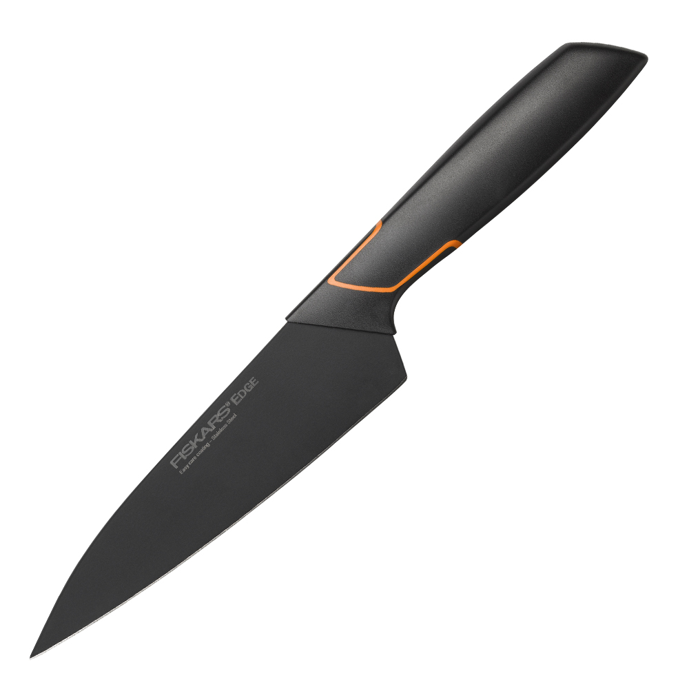 Fiskars Edge Kokkiveitsi 15 cm Musta