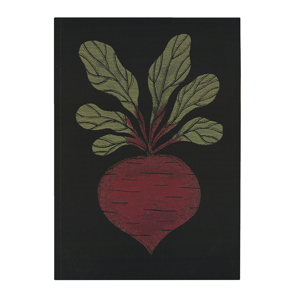 Ekelund - Kökshandduk Rödbeta 35x50 cm Svart