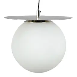 Byon Lush Globe Taklampe 27 cm Sølv/Hvit 