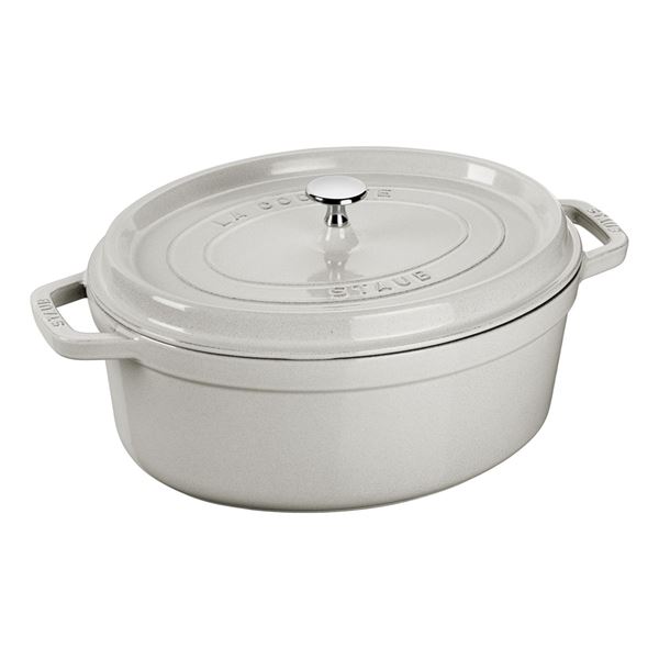 Läs mer om Staub - La cocotte Oval Gryta 4,2L White Truffle