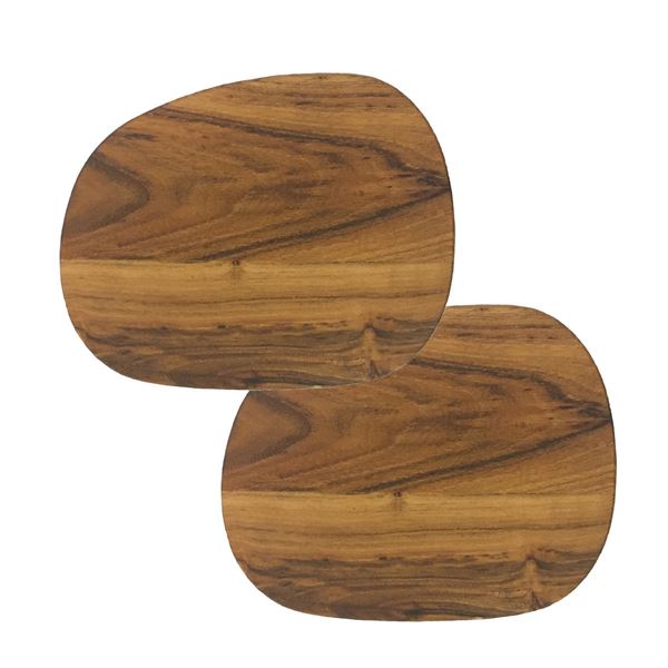 Aida - Raw Buttertavla 19x14 cm 2-Pack Teak