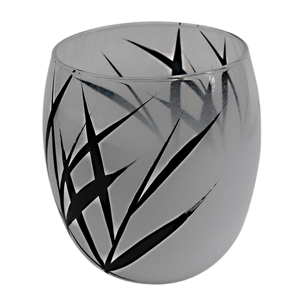 Nybro Crystal - Nebbioso lyslykt 10x9,5 cm hvit