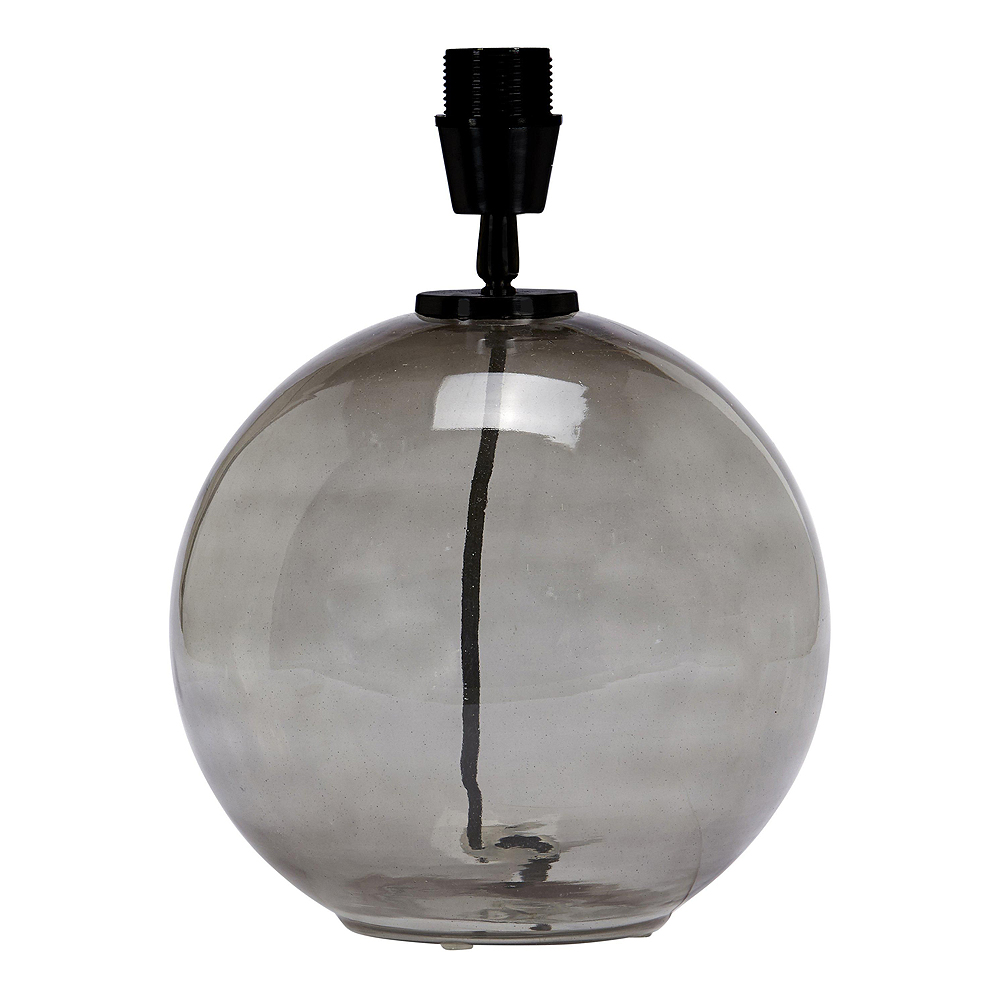 PR Home - Jonna Lampfot Glas 32 cm Rökfärgad