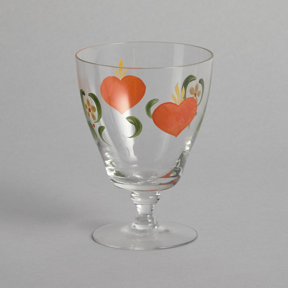 Vintage SÅLD Handmålad glas och kanna