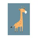 Poster Mini Print A5  Giraff 