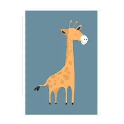 Kunskapstavlan® Poster Mini Print A5  Giraff