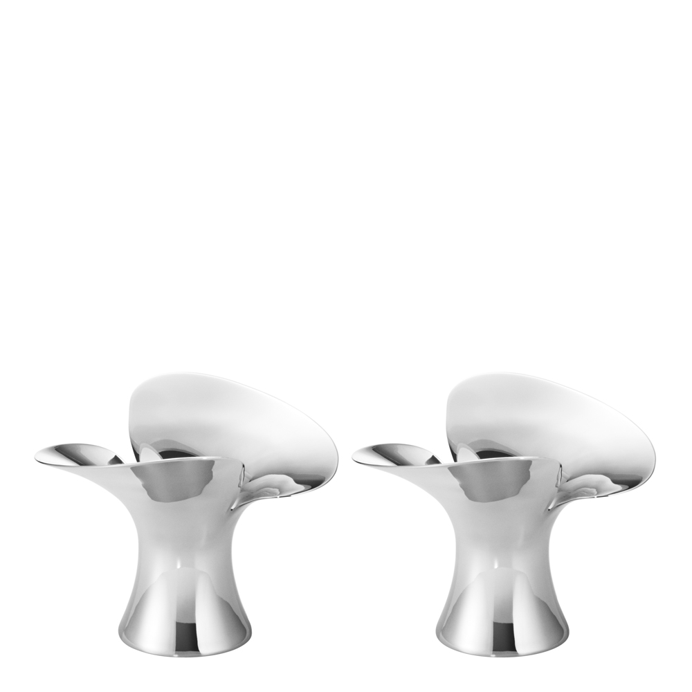 Georg Jensen – Bloom Botanica Ljusstake 2-pack Rostfri