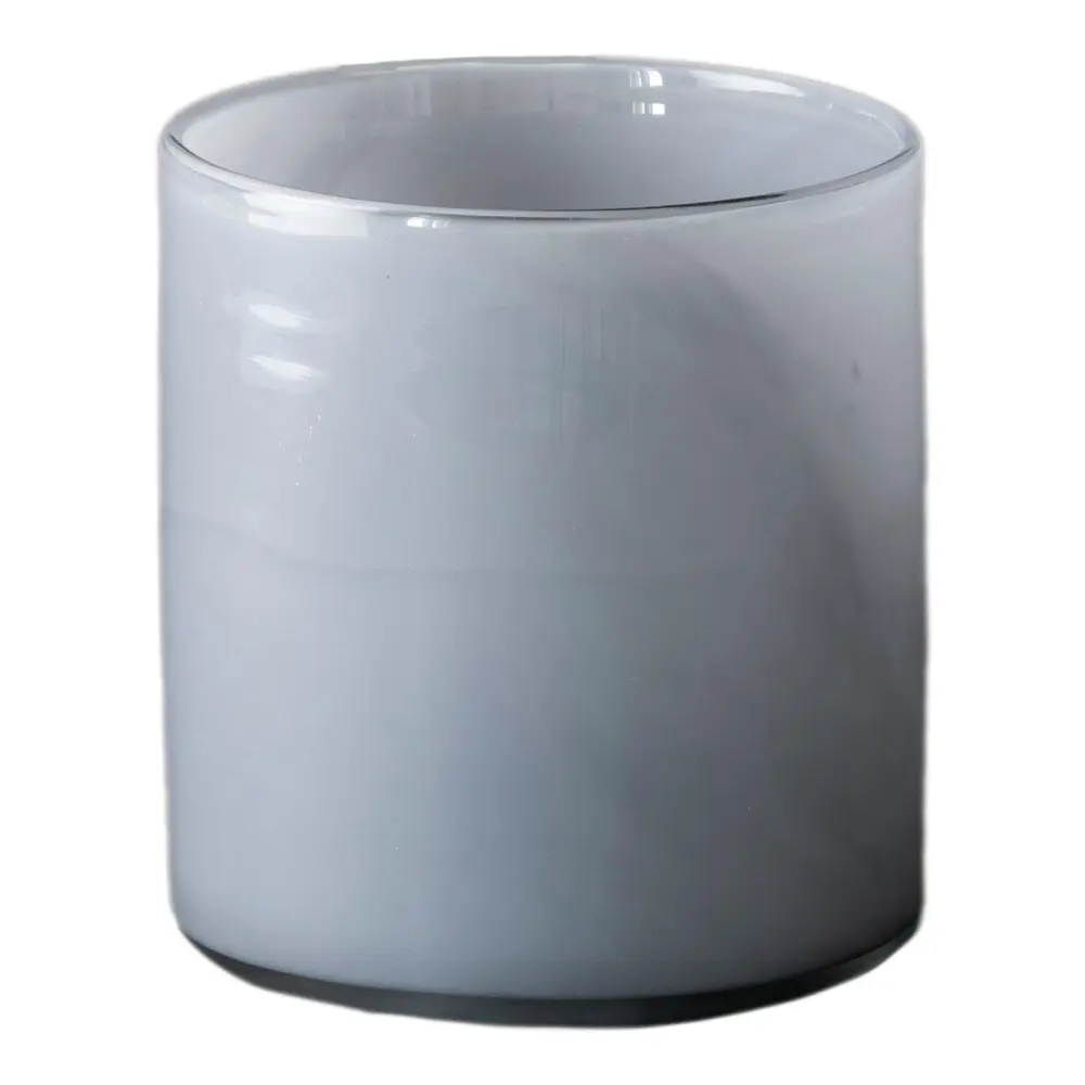 Lyrik Lysholder Glass 12x14 cm Dusty Blue