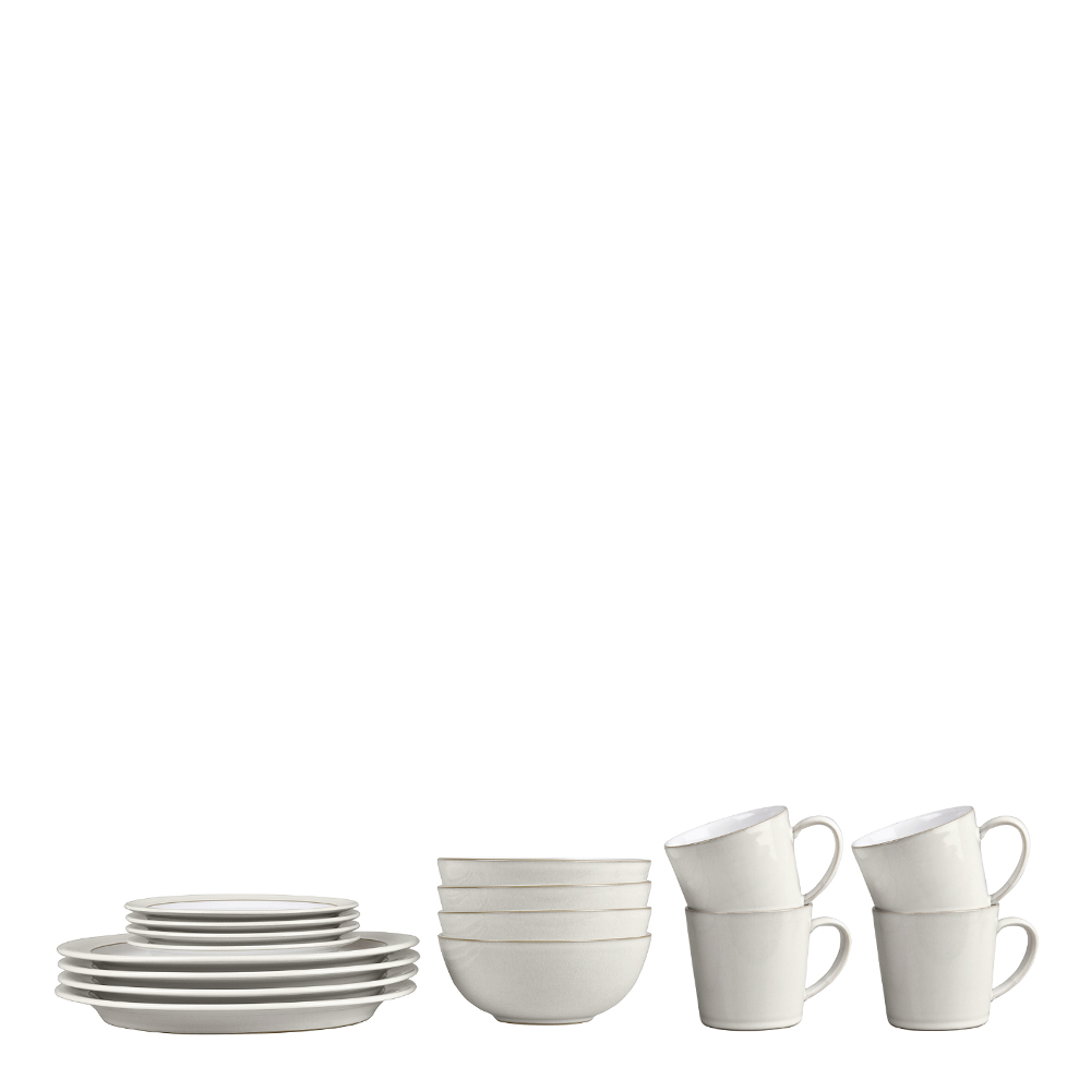 Denby - Natural Canvas Startset 16 delar Vit