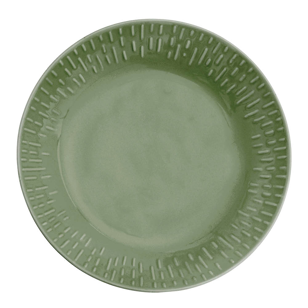 Aida - Confetti pastatallerken 23 cm olive