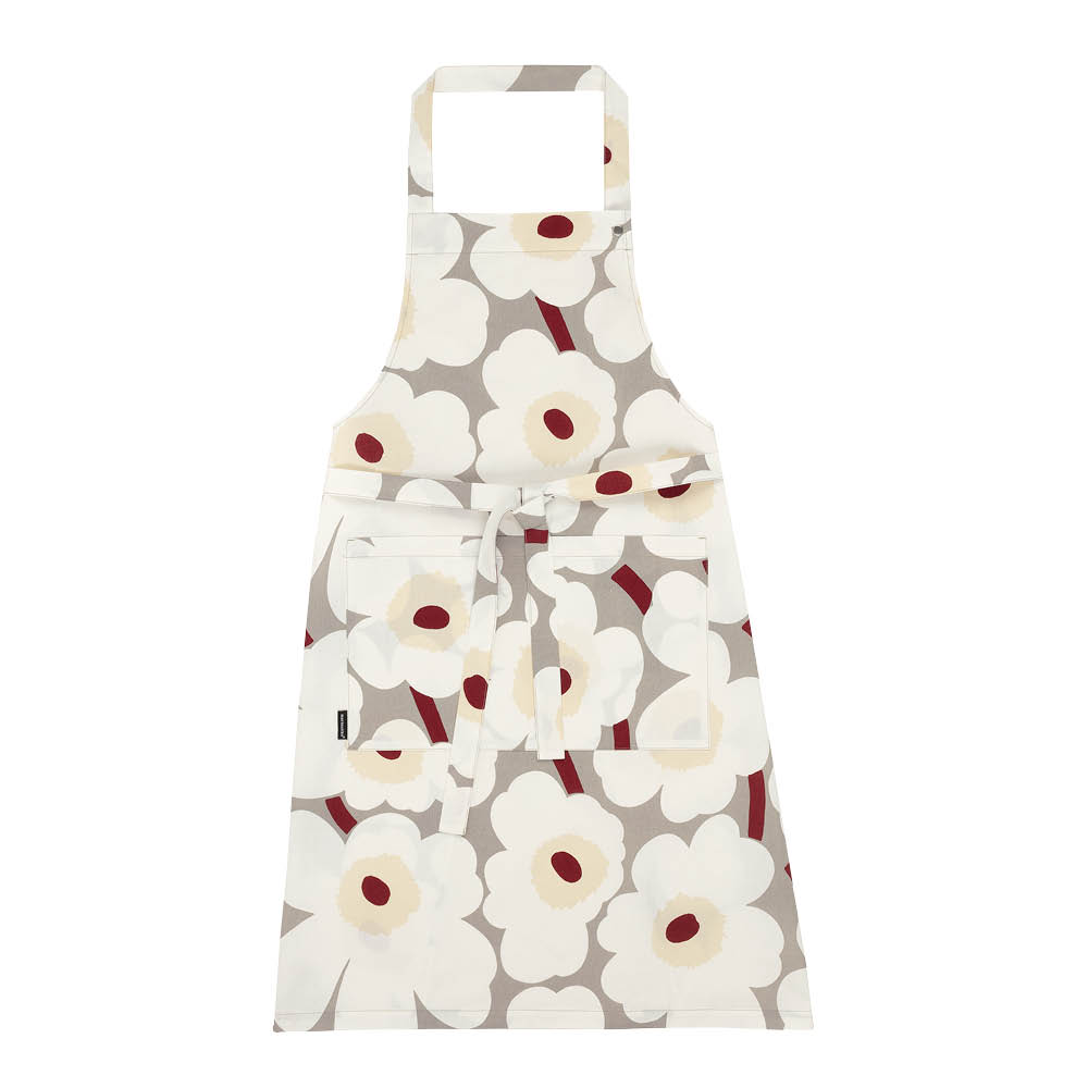Marimekko - Pieni Unikko Förkläde 85 cm Grå