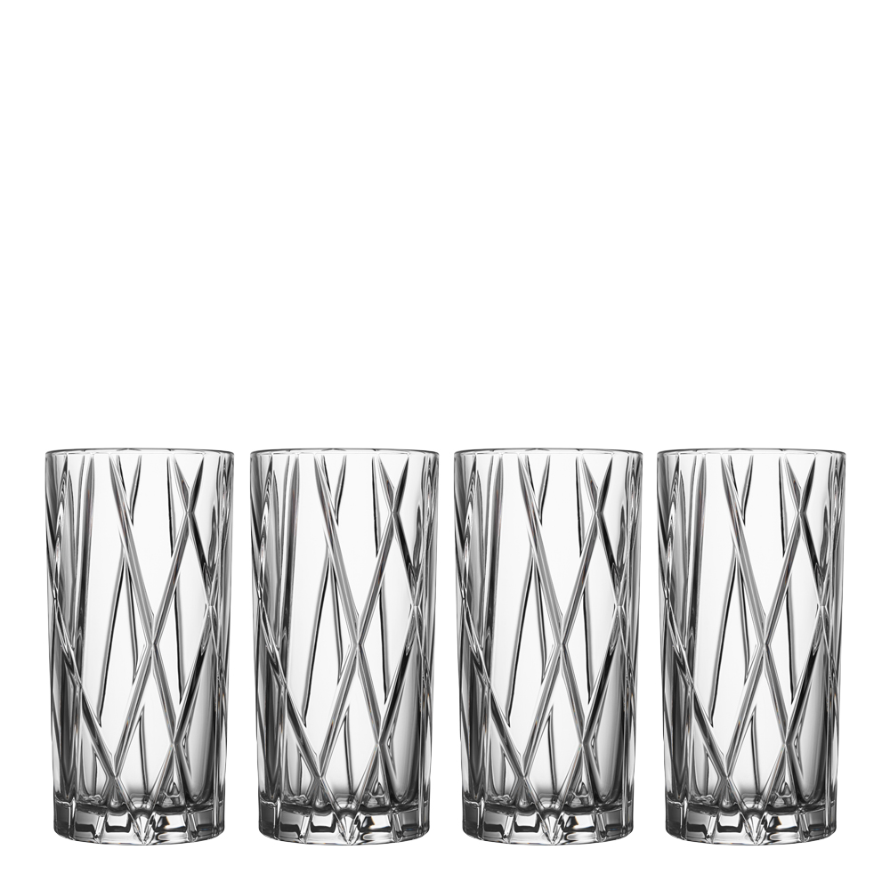 Orrefors – City Highballglas 37 cl 4-pack