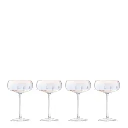 LSA INTERNATIONAL Pearl Champagnecoupe 30 cl 4-pack