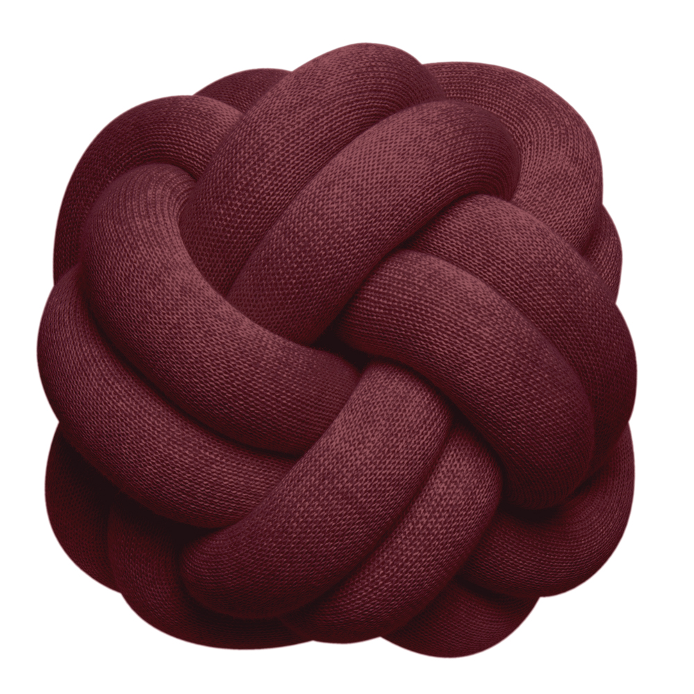 Design House Stockholm – Knot Kudde 30 cm Bordeaux