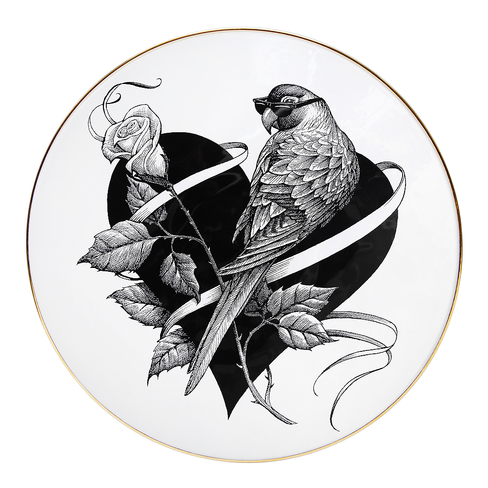 Läs mer om Rory Dobner - Perfect Plate Lovebird 16 cm
