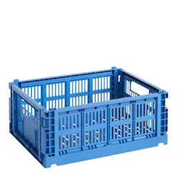 Hay Colour Crate Förvaringslåda M Electric Blue 
