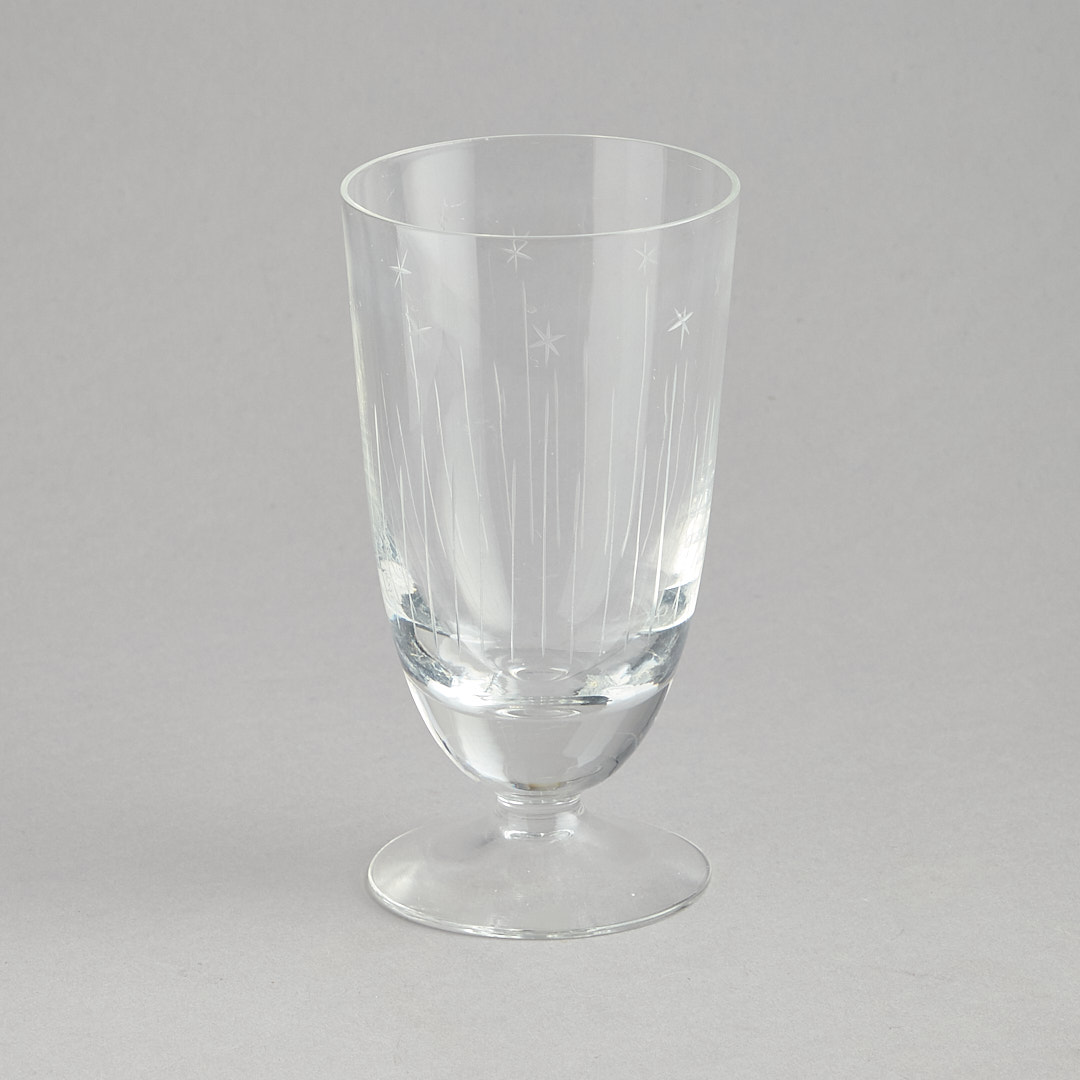 Läs mer om Vintage - Glas med gravyr 6 st