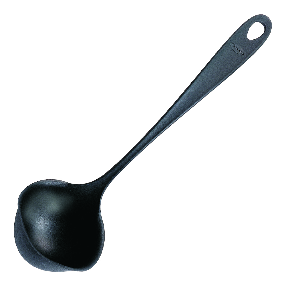 Läs mer om Fiskars - Essential Soppslev 28 cm svart