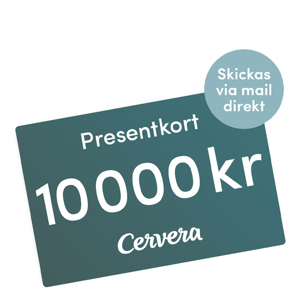 Cervera – Presentkort 10 000 kr Digitalt