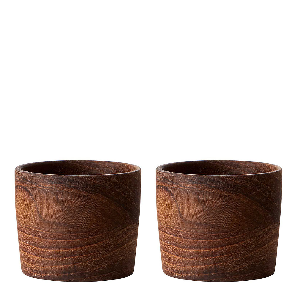 Aida – Raw Äggkopp 2-pack Teak