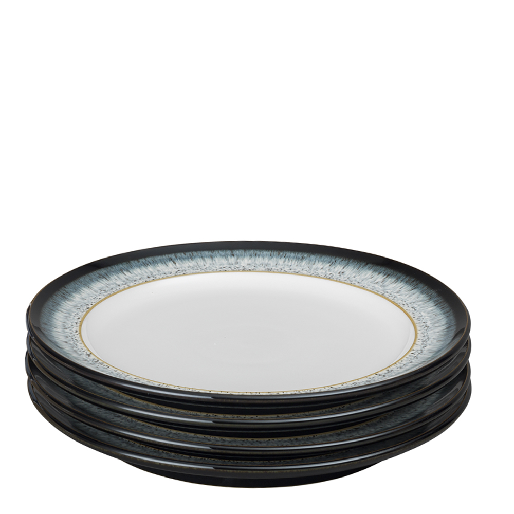 Denby - Halo tallerken 28 cm 4 stk blå/svart