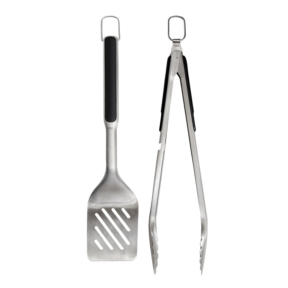 Oxo – Good Grips Grilltång och Grillstekspade Rostfri