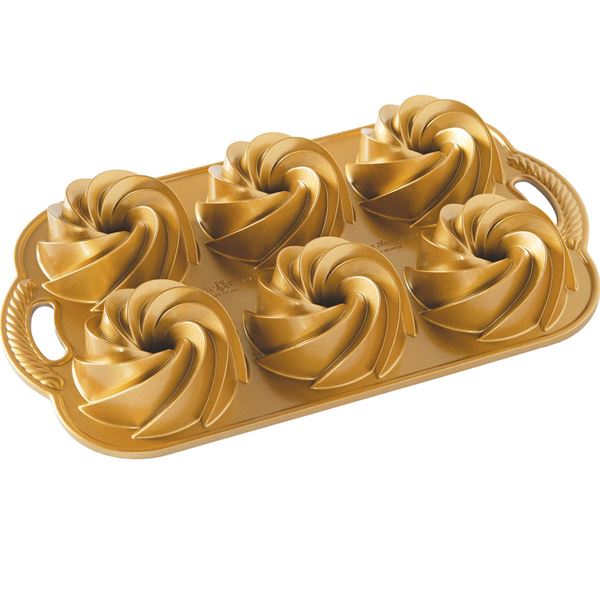 Nordic Ware – Heritage Bakform Bundtlette Guld