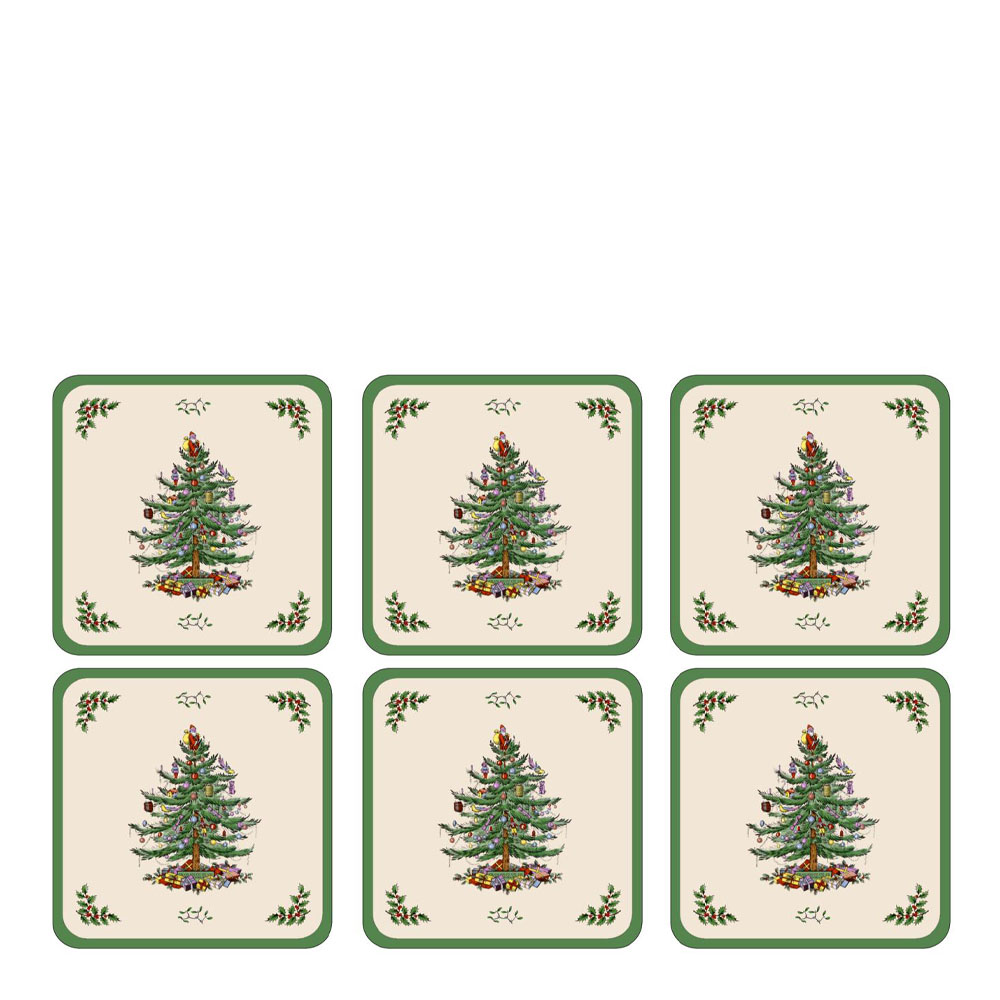 Pimpernel - Christmas Tree Glasunderlägg 6-pack