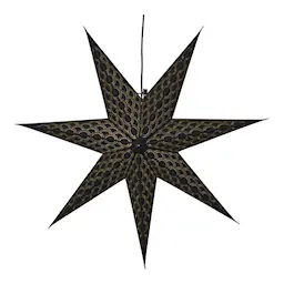 Star Trading Brodie Valotähti 60 cm Musta/Kulta 