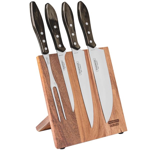 Tramontina - Knivblock M/Kniver Blank/Brun