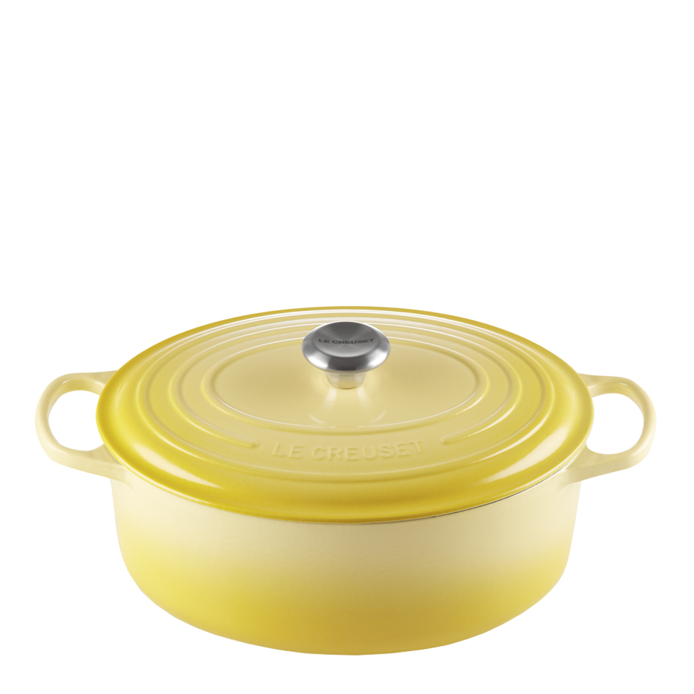 Le Creuset - Signature Gjutjärnsgryta oval 31 cm 6,3 L Soleil