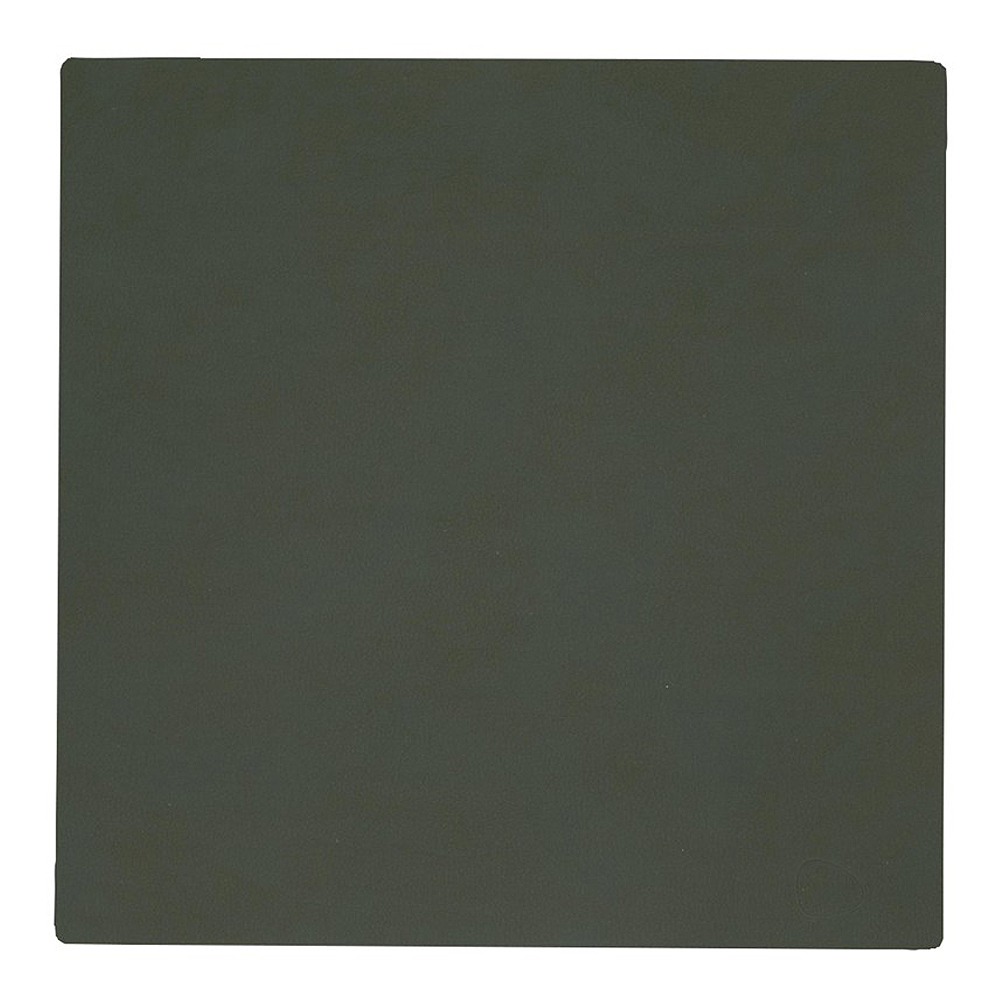 Lind DNA - Nupo square glassunderlag 10x10 cm militærgrønn