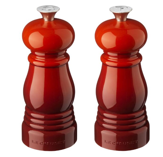Le Creuset - Salt- og pepperkvernsett 11 cm rødt