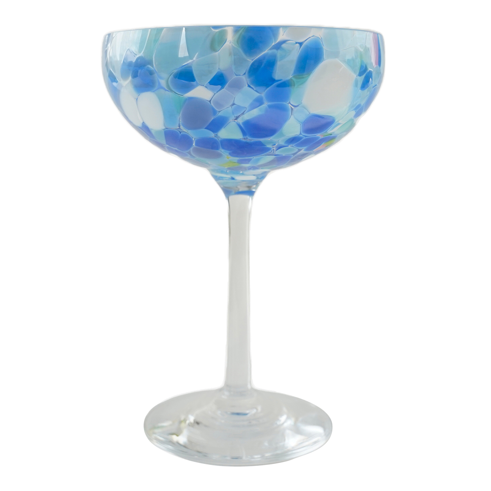 Magnor – Swirl Champagneglas 22 cl Blå