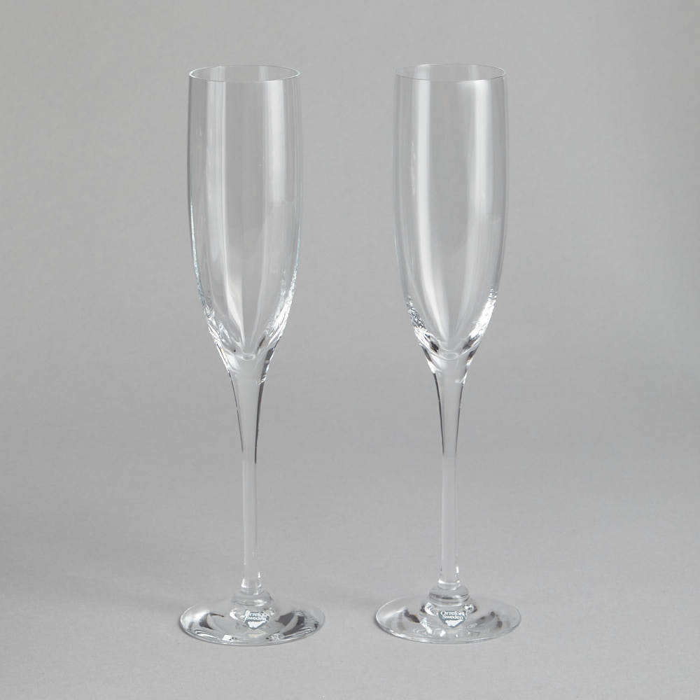 Orrefors - SÅLD "Optica" Champagneglas 2st