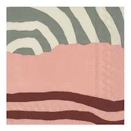 Marimekko Serviett 33x33 cm beige/grønn/rosa