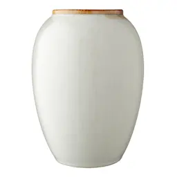 Bitz Keramikkvase 20 cm kremhvit