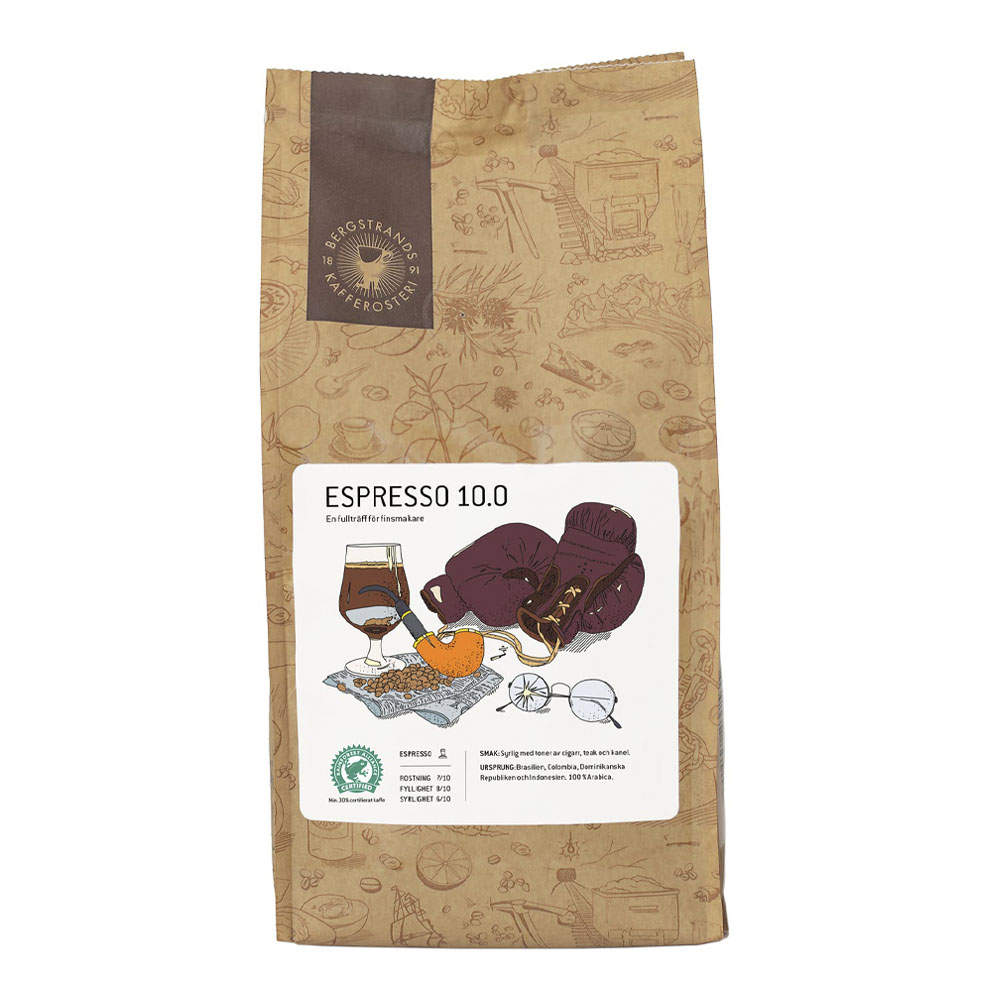 Läs mer om Bergstrands Kafferosteri - Espressobönor 10.0 1 kg
