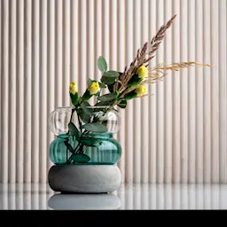 Muurla Bagel Lykt/Vase 11x12 cm Blå  hover