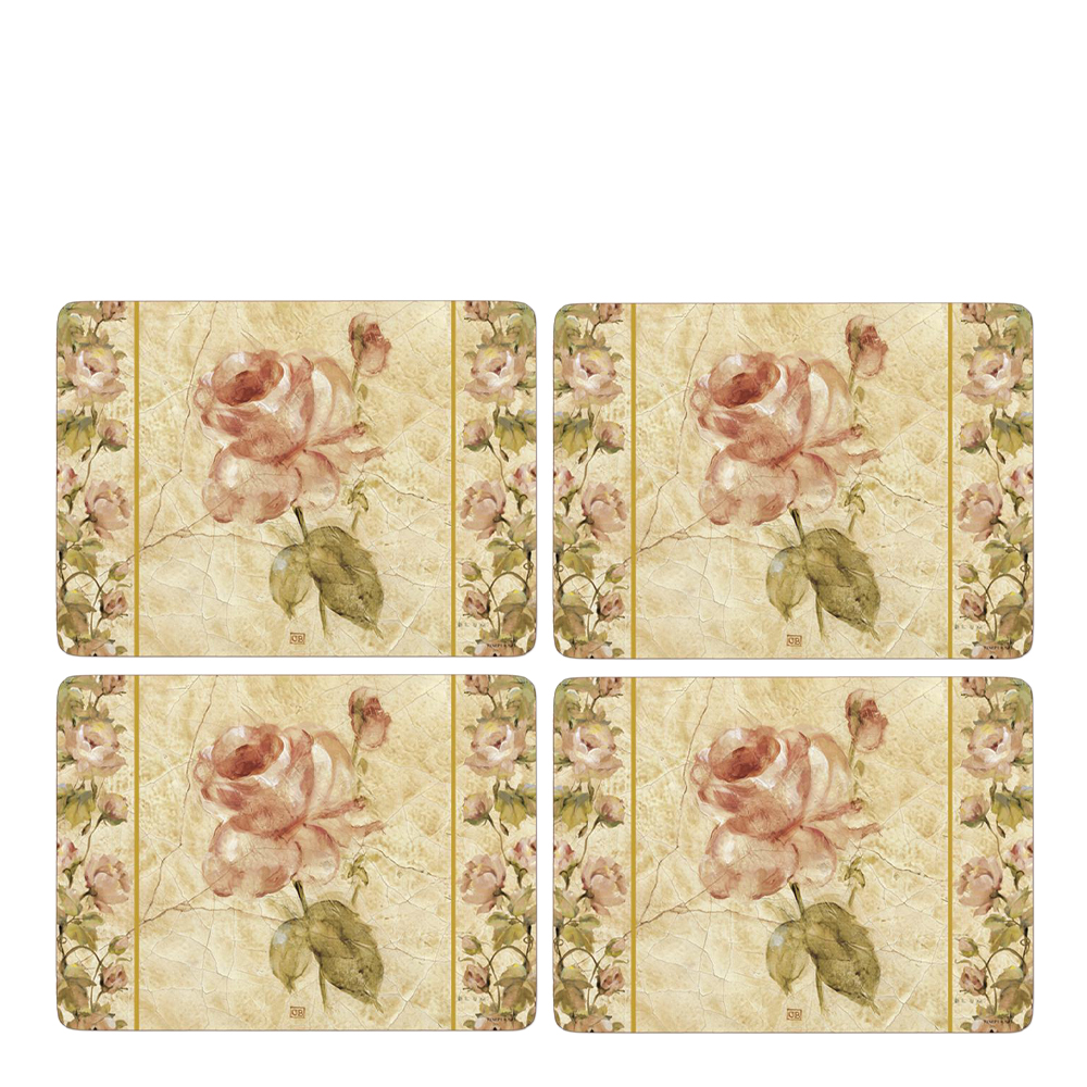 Pimpernel Antique Rose Linen Tablett 30×40 cm 4-pack