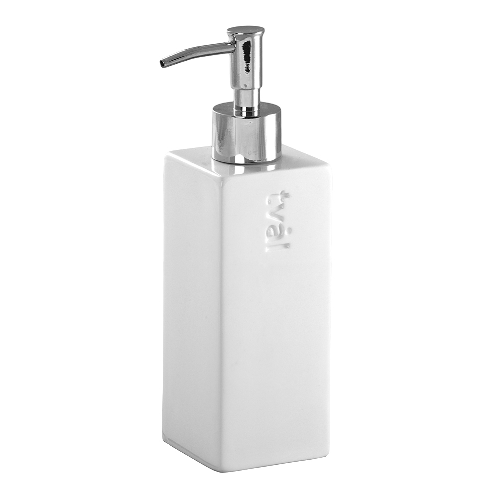 Cult Design - Kub såpedispenser 21 cm hvit