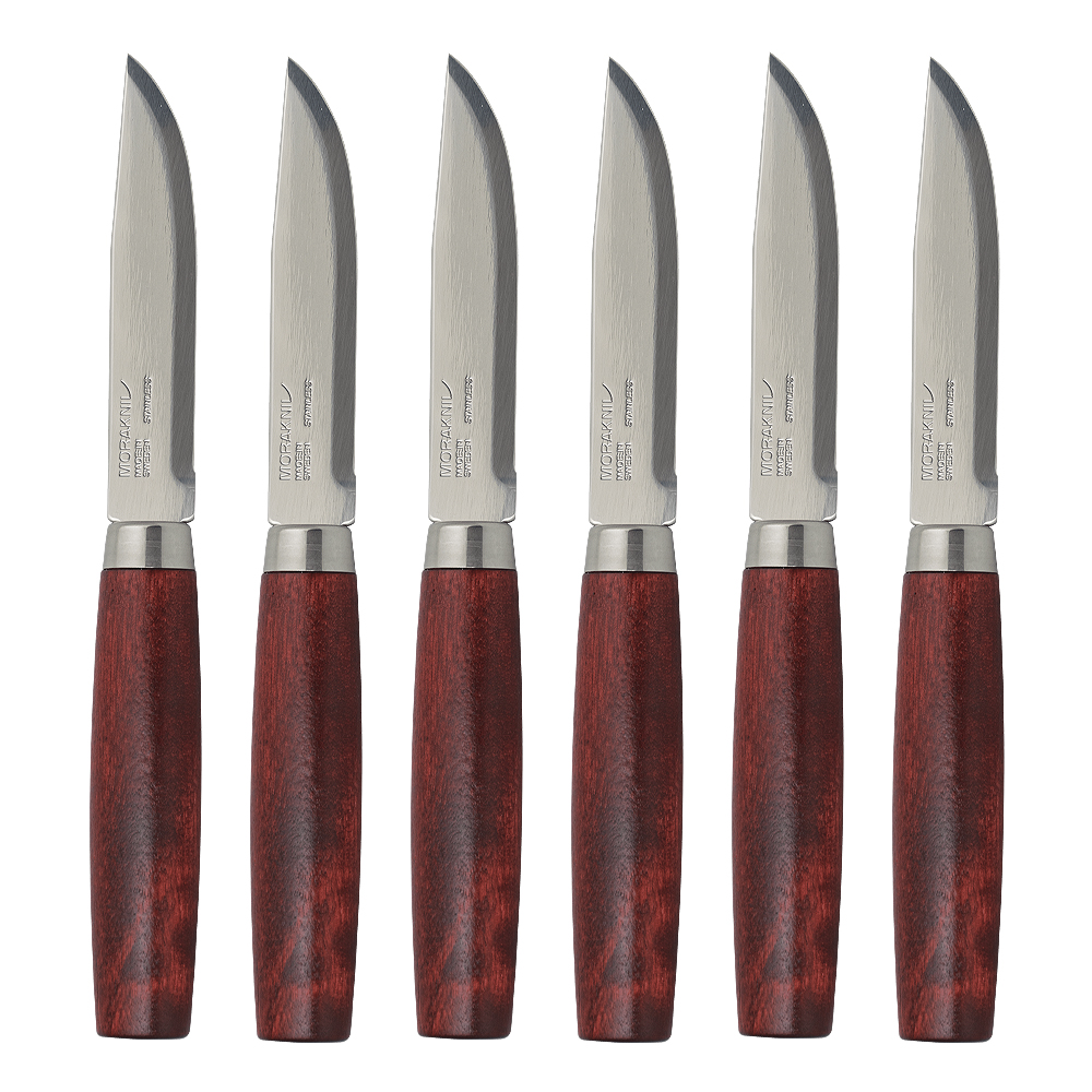Läs mer om Morakniv - Steak Knife Classic Stekkniv 20,5 cm 6-pack Röd